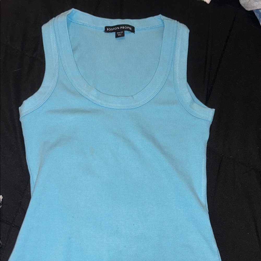 Boston Proper Sky Blue Women's Tank Top